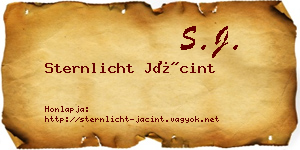 Sternlicht Jácint névjegykártya
